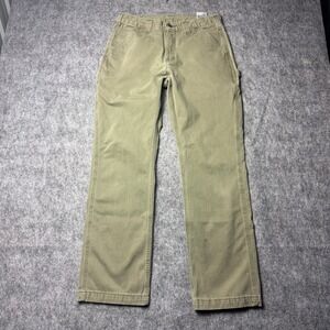 Carhartt Work Pants 32x32 Olive Green Utility Carpenter Made In Mexico